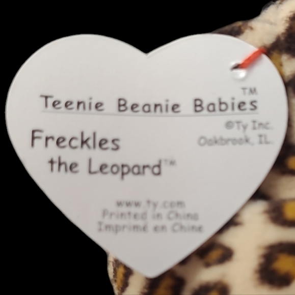 1993 Ty-TEENIE BEANIE BABIES "FRECKLES" THE LEOPARD - MADE FOR McDONALDS - Picture 7 of 9
